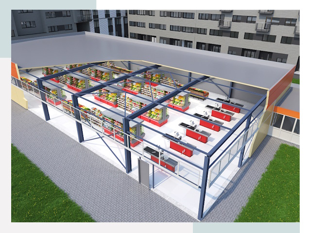 Строительство магазинов в Мирный от 607 руб. за м²