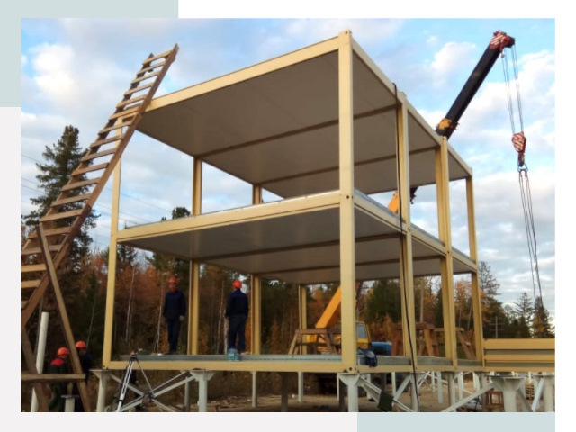 Строительство модульных здания Мирный