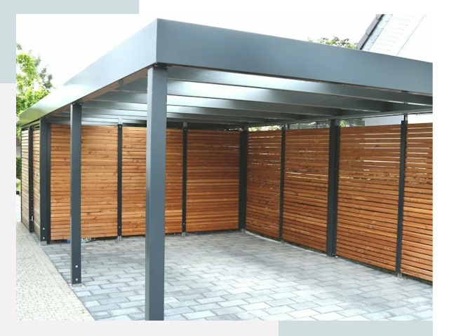 Навесы для парковки в Мирном