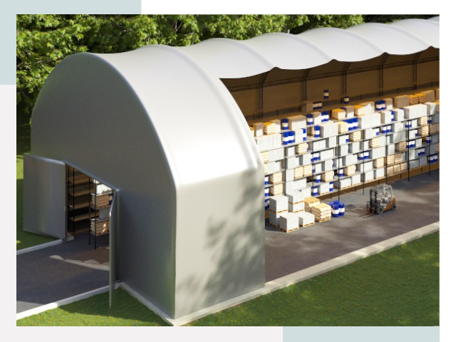 Тентовые ангары в Мирном