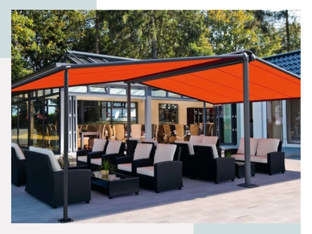 Навесы для кафе и ресторанов в Мирном