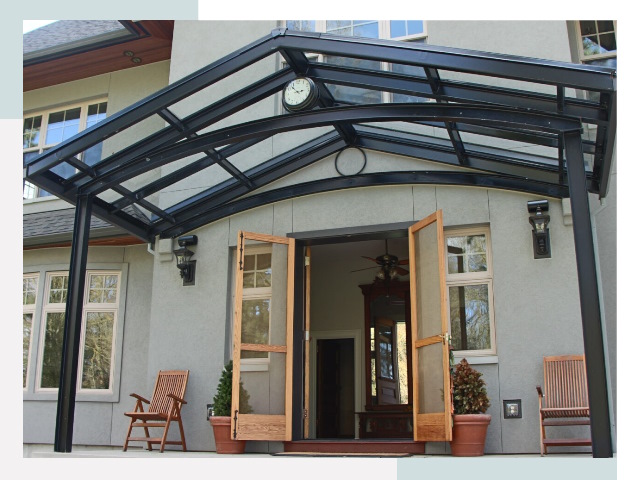 Козырьки металлические в Мирном